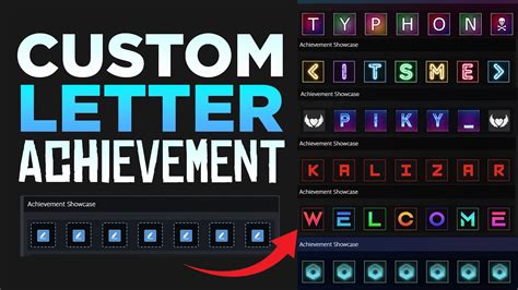 STEAM CUSTOM LETTER ACHIEVEMENT .